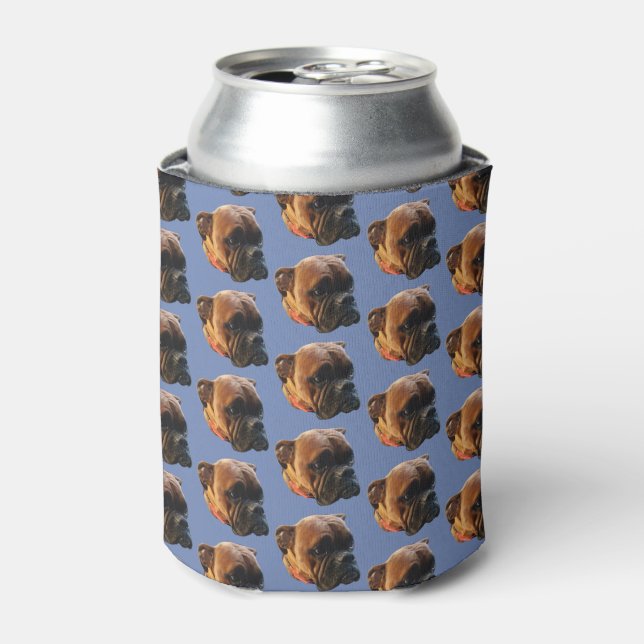 Dog Photo Boxer Puppy Can Cooler (Can Front)