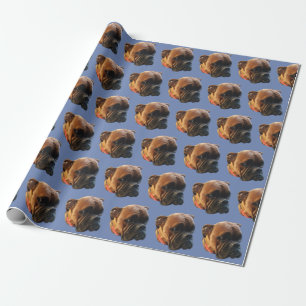 Dog Photo Boxer Puppy Wrapping Paper