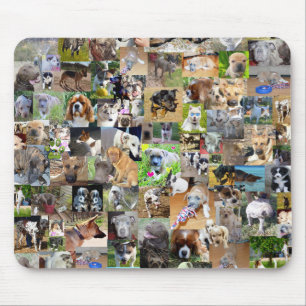 Dog Photo Collage, Mouse Mat