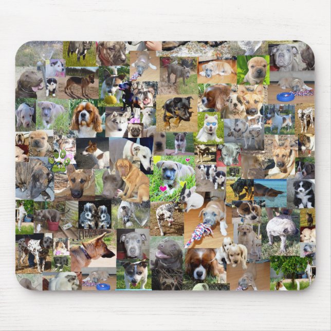 Dog Photo Collage, Mouse Mat (Front)