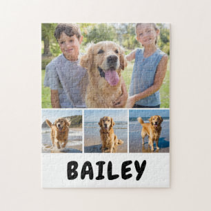 Dog Photo Collage Personalised  Jigsaw Puzzle