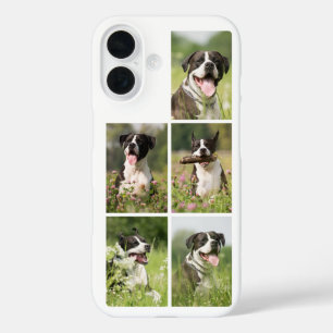 Dog Photo Collage Personalized Pet iPhone 16 Case