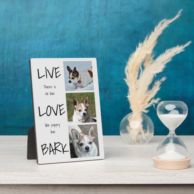 Dog Photo Collage Plaque (Side)