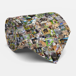 Dog Photo Collage, Tie