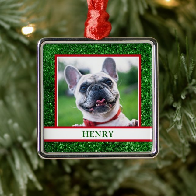 Dog Photo  Metal Tree Decoration (Tree)