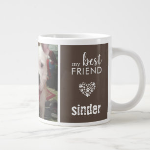 Dog Photo My Best Friend Large Coffee Mug