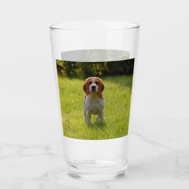 Dog Photo Personalised 2 Sided Glass (Front)