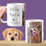 Dog Photo Super Mum Heart Paw Print Coffee Mug<br><div class="desc">Dog Photo Super Mum Heart Paw Print Coffee Mug. Perfect Mother's Day gift</div>