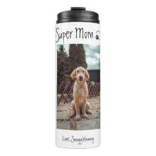Dog Photo Super Mum heart print Coffee Mug