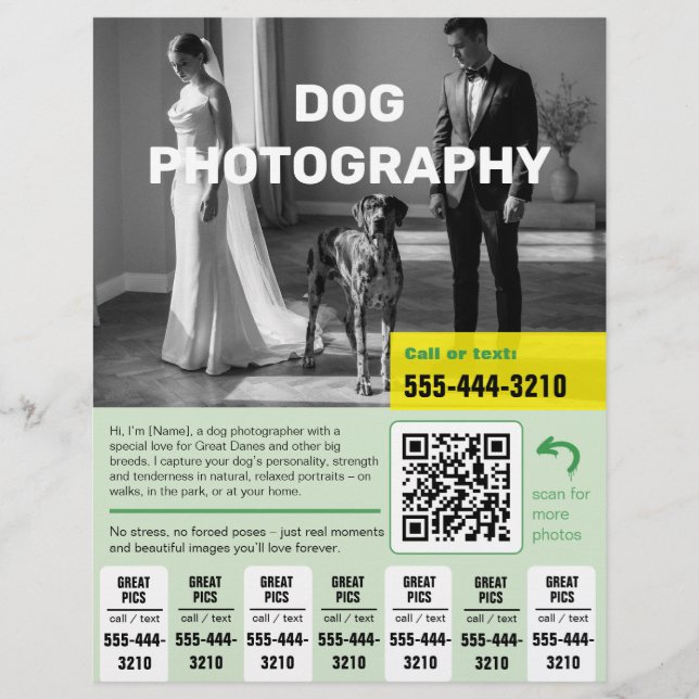 Dog Photographer Flyer  (Front)