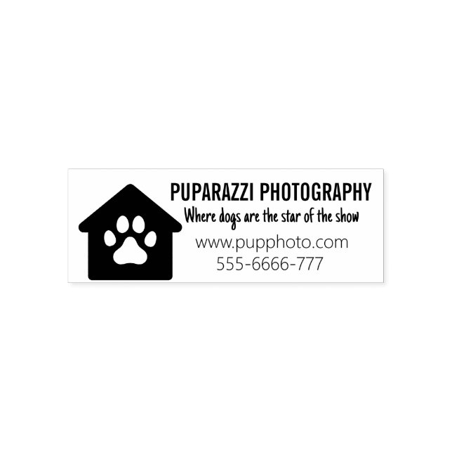 Dog Photography Business Self-inking Stamp (Design)