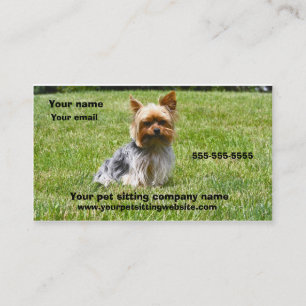 Dog photography pet care business card