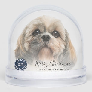 Dog Photos Business Logo Dog Photos Custom Snowglobe