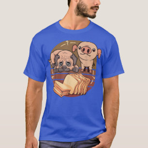 Dog pig loaf of bread, funny and cute dog and pig T-Shirt