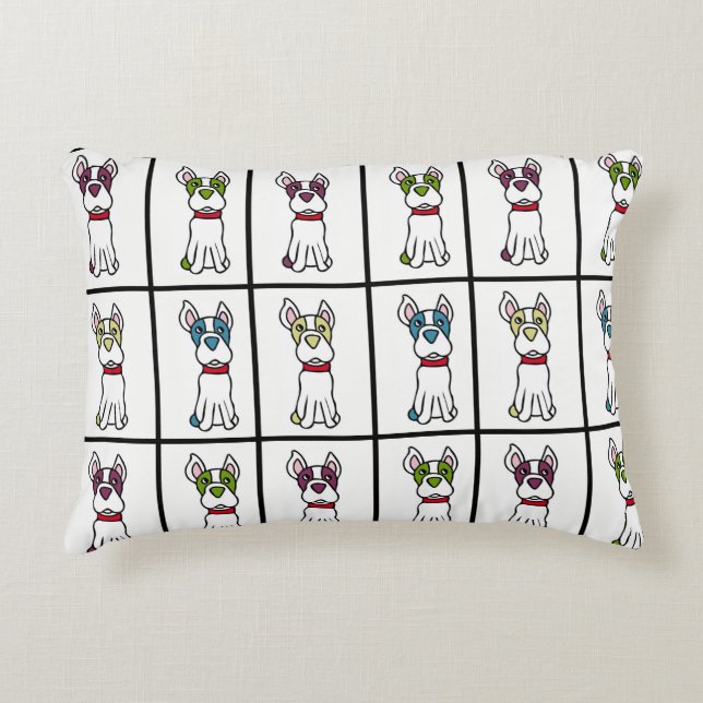 Dog Pillow  - Boston Terrier (Front)
