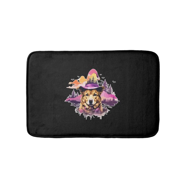 Dog Pink Halloween 2 Bath Mat (Front)