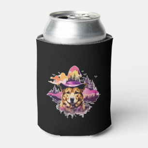 Dog Pink Halloween 2 Can Cooler
