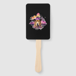 Dog Pink Halloween 2 Hand Fan