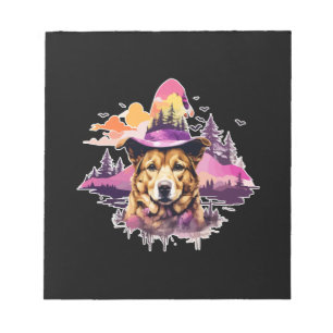 Dog Pink Halloween 2 Notepad