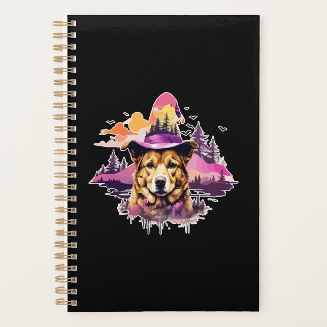 Dog Pink Halloween 2 Planner (Front)