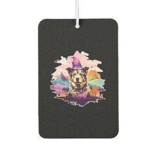 Dog Pink Halloween Car Air Freshener