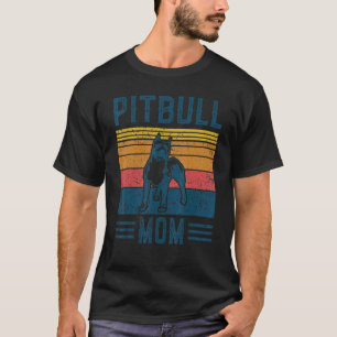 Dog Pitbull Mum Vintage Pitbull Mum T-Shirt