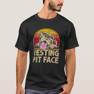 Dog Pitbull Resting Pit Face Funny gift For Pitbul T-Shirt