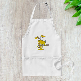Dog Playing A Banjo Standard Apron