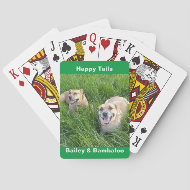 Dog Playing Cards Happy Tails Bailey & Bambaloo (Back)
