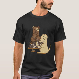 Dog Playing Chess T-Shirt