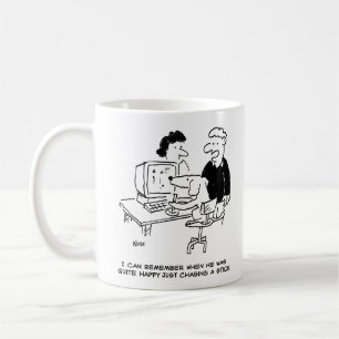 Dog Playing Computer Games Coffee Mug