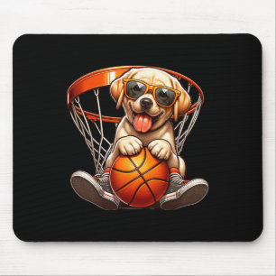 Dog Playing Sketll Costume Sports Lovers Dogs Play Mouse Mat