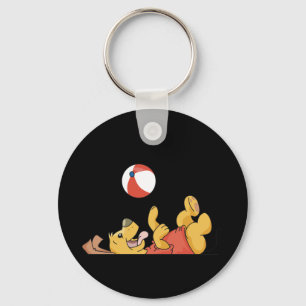 Dog Playing With Ball Tshirts and Gifts Key Ring