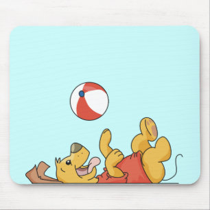 Dog Playing With Ball Tshirts and Gifts Mouse Mat