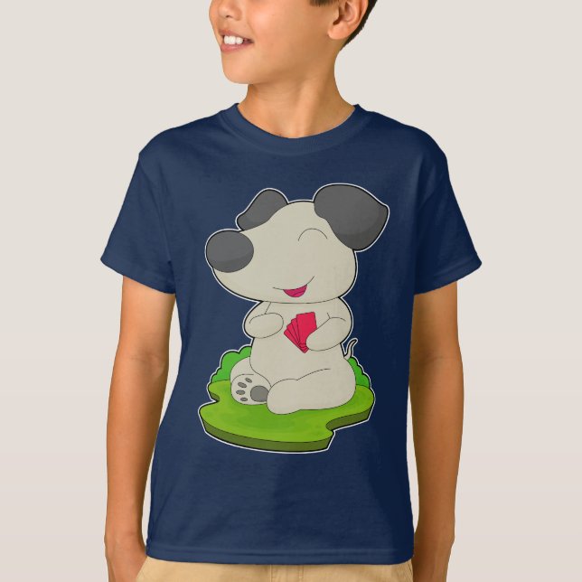 Dog Poker Poker cards T-Shirt (Front)
