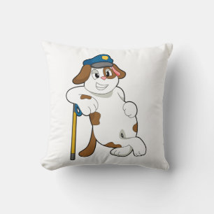 Dog Police officer Police hat Cushion