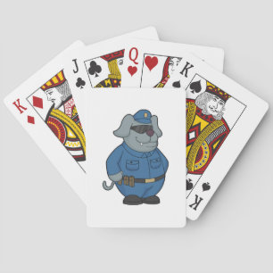 Dog Police officer Police Playing Cards
