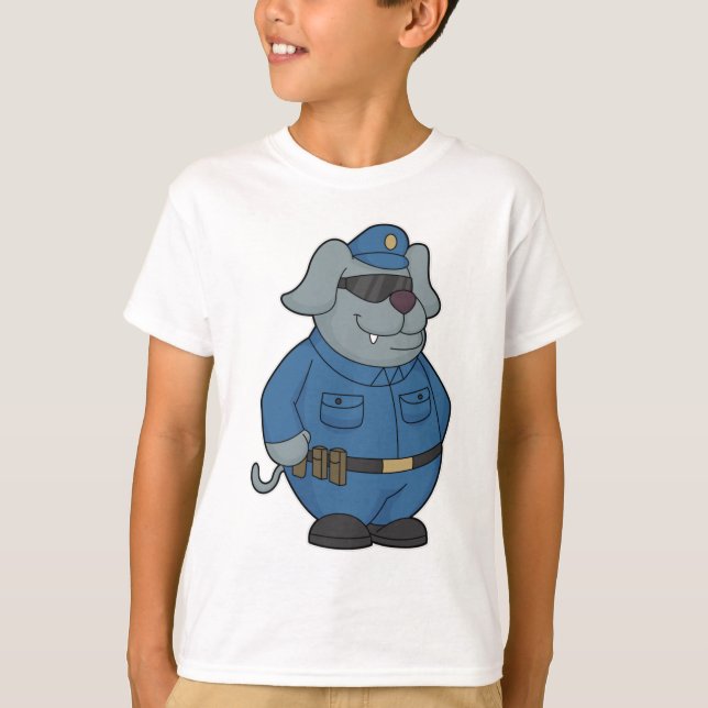 Dog Police officer Police T-Shirt (Front)