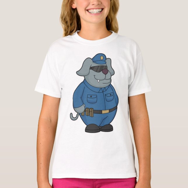Dog Police officer Police T-Shirt (Front)