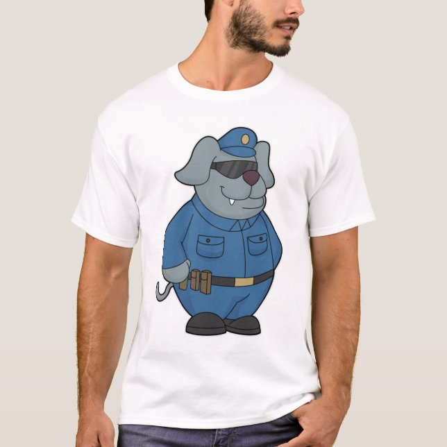 Dog Police officer Police T-Shirt (Front)