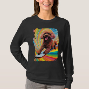 Dog Poodle Paddle Board T-Shirt