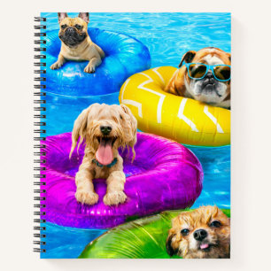 Dog Pool Party Notebook