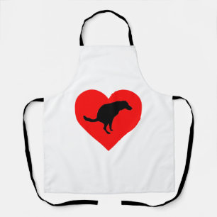 Dog Poop Heart Apron