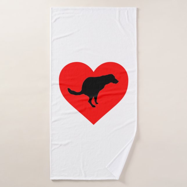 Dog Poop Heart    Bath Towel (Bath Towel)