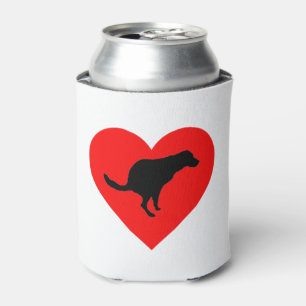 Dog Poop Heart    Can Cooler