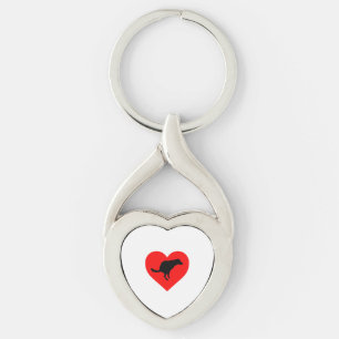 Dog Poop Heart    Key Ring