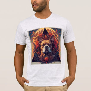 Dog Portrait Abstract Art T-Shirt