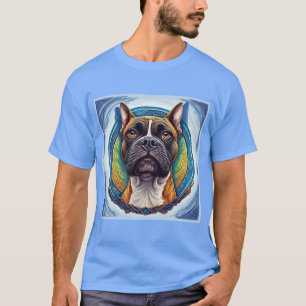 Dog Portrait Abstract Art T-Shirt