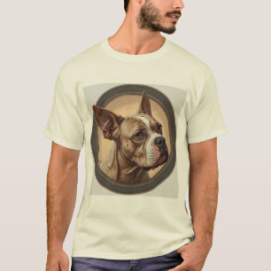 Dog Portrait Abstract Art T-Shirt
