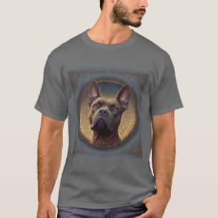 Dog Portrait Abstract Art T-Shirt